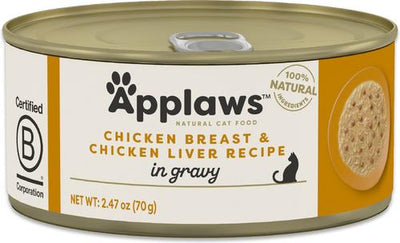 Chicken & Liver in Gravy Grain-Free Wet Cat Food, 2.47-oz can, case of 24