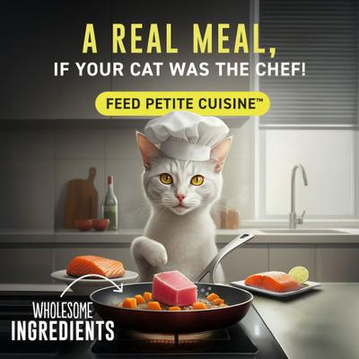 Variety Pack Tuna Entrees Grain-Free Wholefoods Wet Cat Food, 2.8-oz can, case of 8