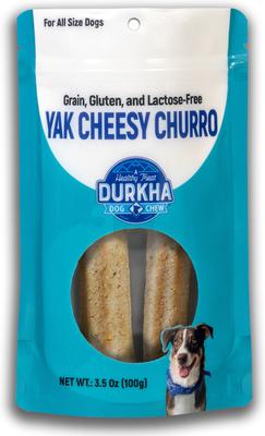 Golosinas crujientes para perros Yak Cheesy Churro, 3 unidades