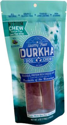 Golosinas masticables de queso y arándanos para perros, 2 unidades