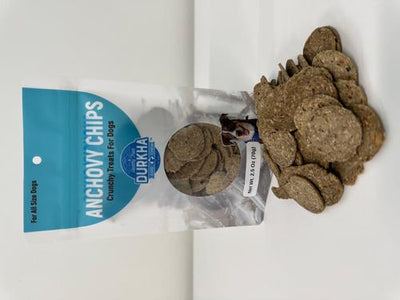 Galletas deshidratadas de anchoa para perros, bolsa de 2.5 oz