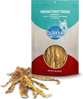 Turkey Tendons Dehydrated Dog Treats, 8-oz bag