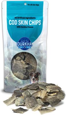 Cod Skin Chips Dehydrated Dog Treats, 1.13-oz bag
