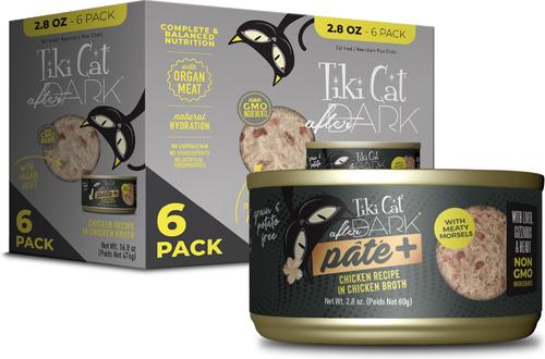 After Dark Pate+ Chicken Grain-Free Wet Cat Food 2.8-oz can, case of 6