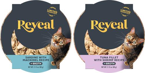 Bundle: Reveal Tuna with Shrimp in Broth + Sardine with Mackerel in Broth Flavored Wet Cat Food