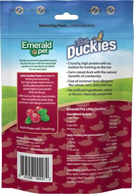 Grain-Free Little Duckies with Duck & Cranberry Dog Treats, 5-oz bag