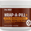 Wrap-A-Pill with Probiotics Peanut Butter Flavored Pill Paste Nutritional Supplement for Dogs & Cats, 4.2-oz tub