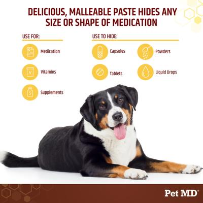 Wrap-A-Pill con probióticos, pasta en pastillas con sabor a queso y tocino, suplemento nutricional para perros y gatos, envase de 113 g