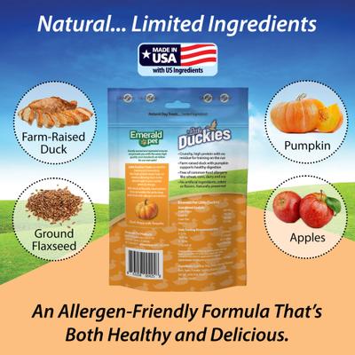Grain-Free Little Duckies with Duck & Pumpkin Dog Treats, 5-oz bag