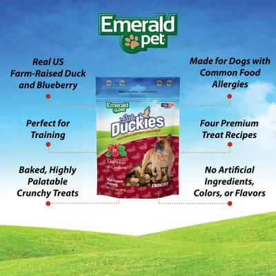 Grain-Free Little Duckies with Duck & Cranberry Dog Treats, 5-oz bag