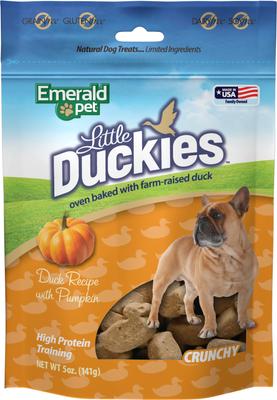 Grain-Free Little Duckies with Duck & Pumpkin Dog Treats, 5-oz bag