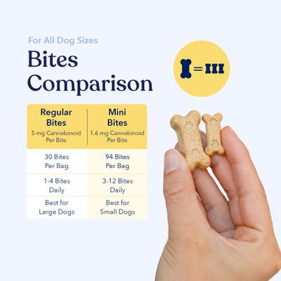 Full-Spectrum Hemp Oil Bites Well Blend Creamy Coconut Flavored Immune Chew Supplement for Dogs, 30 count