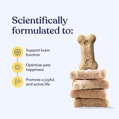 Full-Spectrum Hemp Oil Bites Well Blend Creamy Coconut Flavored Immune Chew Supplement for Dogs, 30 count