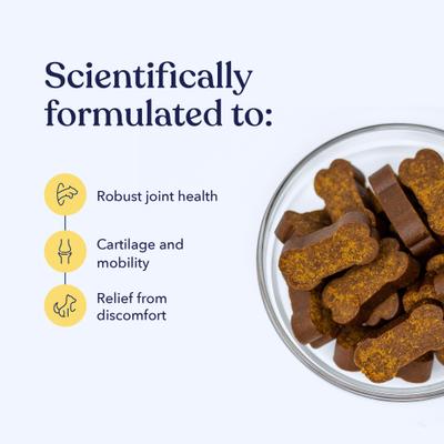 Full-Spectrum Hemp Oil Soft Chews Mobility Blend Chicken Flavored Joint Supplement for Dogs, 30 count