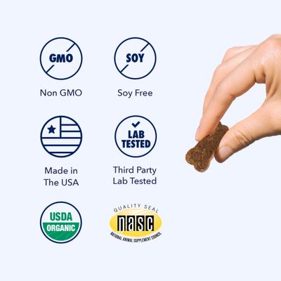 Full Spectrum Hemp Oil Soft Chews Chicken Flavored Calming Supplement for Dogs, 30 count