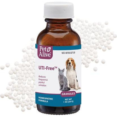 Medicamento homeopático sin UTI para infecciones del tracto urinario UTI para perros y gatos, frasco de 1 oz