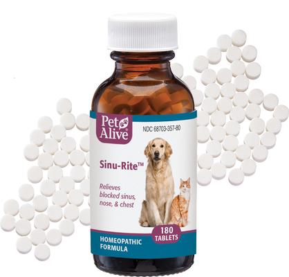 Sinu-Rite Homeopathic Medicine for Allergies for Dogs, 180 count