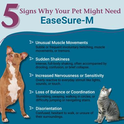 EaseSure-M Homeopathic Medicine for Anxiety for Dogs & Cats, 2-fl oz bottle