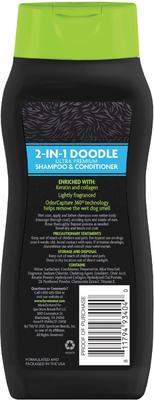 2-in-1 Doodle Ultra Premium Dog Shampoo & Conditioner, Black/Green, 16-fl oz bottle