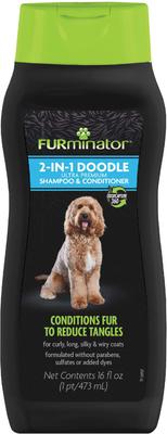 2-in-1 Doodle Ultra Premium Dog Shampoo & Conditioner, Black/Green, 16-fl oz bottle