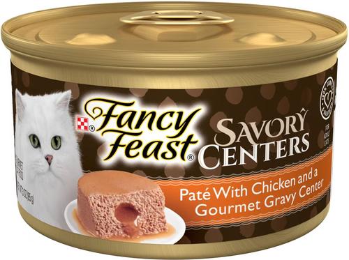 Savory Centers Chicken Canned Cat Food, 3-oz, case of 4