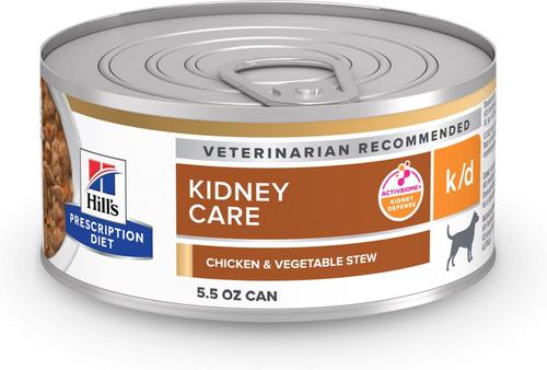 k/d Kidney Care with Chicken Wet Dog Food, 13-oz, case of 12
