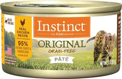 Original Real Chicken Recipe Grain-Free Pate Wet Cat Food, 3-oz can, case of 4