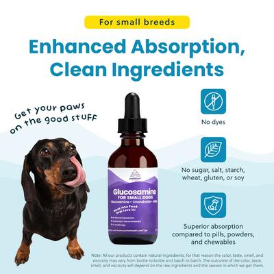 Glucosamine Hip & Joint Supplement for Small Dogs, 2-fl oz