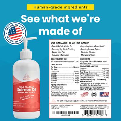 Wild Alaskan Salmon Oil Dog & Cat Supplement, 16-fl oz bottle