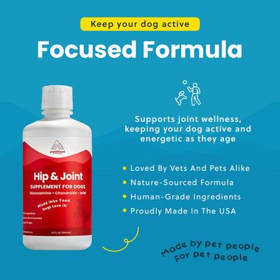 Glucosamine Hip & Joint Supplement for Dogs, 32-fl oz bottle