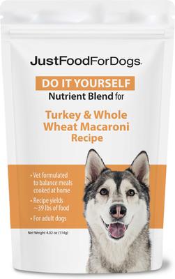 DoItYourself Turkey & Whole Wheat Macaroni Recipe Fresh Dog Food Recipe & Nutrient Blend, 4-oz bag