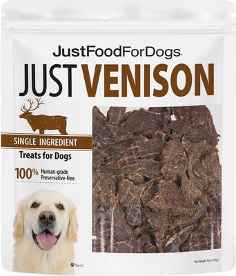 Venison Dehydrated Dog Treats, 5-oz bag