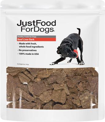 Beef Liver Bark Dog Treats, 5-oz bag