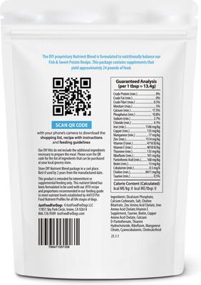 DoItYourself Fish & Sweet Potato Recipe Fresh Dog Food Recipe & Nutrient Blend, 5.92-oz bag