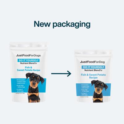 DoItYourself Fish & Sweet Potato Recipe Fresh Dog Food Recipe & Nutrient Blend, 5.92-oz bag
