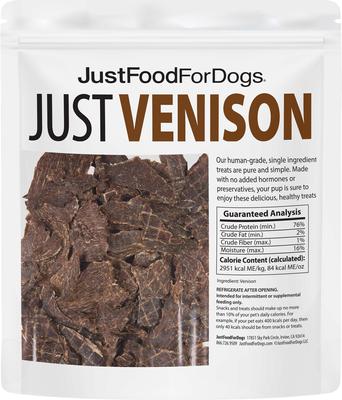 Venison Dehydrated Dog Treats, 5-oz bag