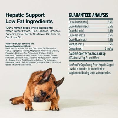 Veterinary Diet PantryFresh Hepatic Support Low Fat Shelf-Stable Fresh Dog Food, 12.5-oz pouch, case of 12