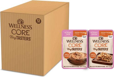 CORE Tiny Tasters Kitten Chicken Grain-Free Variety Pack Wet Cat Food, 1.75-oz pouch, case of 12