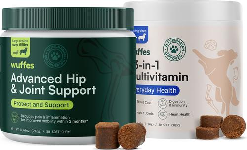 Bundle 23-in-1 Multivitamin, 30 count & Hip & Joint Supplement for Large Breed Dogs, 30 count
