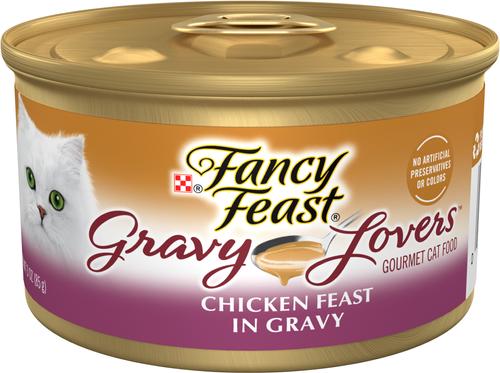 Gravy Lovers Ocean Whitefish & Tuna Feast in Sauteed Seafood Flavor Gravy Canned Cat Food, 3-oz, case of 24