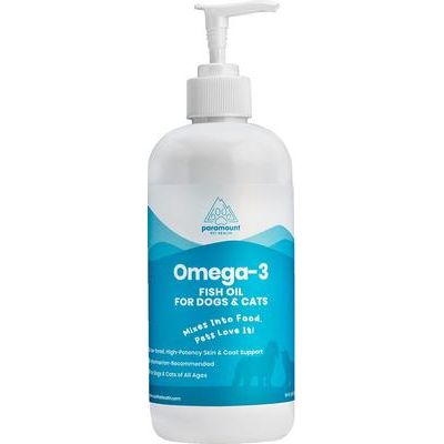 Suplemento de aceite de pescado omega-3 para perros y gatos, 16 oz
