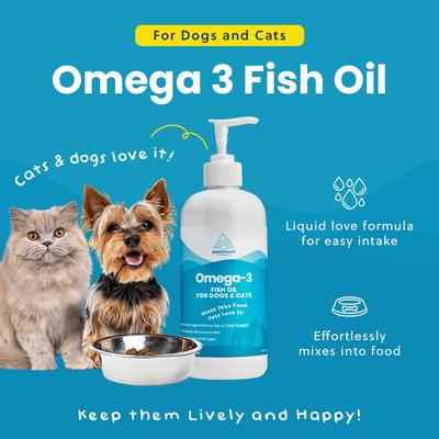 Omega-3 Fish Oil Dog & Cat Supplement, 16oz