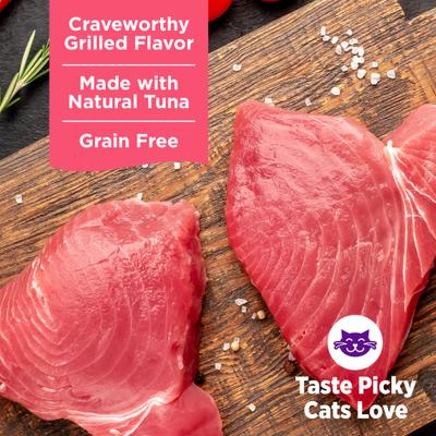 Complete Health Grilled Tuna, Mackerel & Shrimp Grain-Free Cuts in Sauce Wet Cat Food, 3-oz can, case of 12