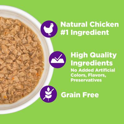 Complete Health Purrfect Duos Chicken & Turkey Liver Grain-Free Cuts in Gravy Wet Cat Food, 2.64-oz cup, case of 12