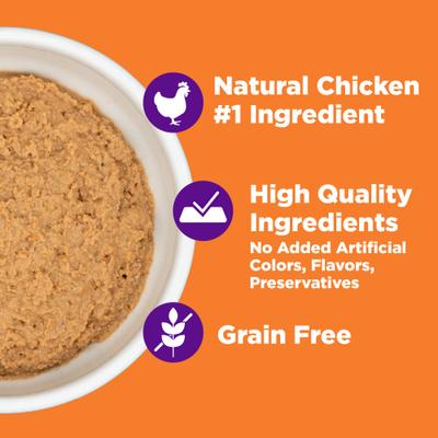 Complete Health Purrfect Duos Chicken Grain-Free Pate Wet Cat Food, 2.64-oz cup, case of 12