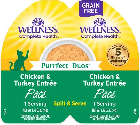 Complete Health Purrfect Duos Chicken Grain-Free Pate Wet Cat Food, 2.64-oz cup, case of 12