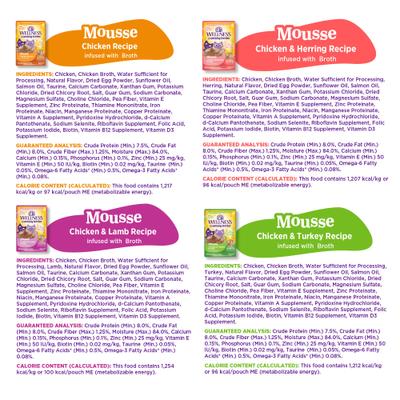 Appetizing Entrees Whipped Wonders Mousse Variety Pack Wet Cat Food, 2.8-oz pouch, case of 8