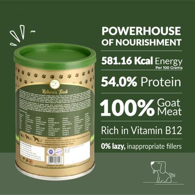 Nature's Feast Goat Meat Grain-Free All Natural Freeze-Dried Dog Training Treat, 5.29-oz canister