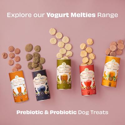 All Natural Grain-free Yogurt with Strawberry Prebiotic Probiotic Freeze-dried Dog Treat, 1.34-oz canister