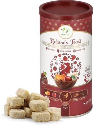 Nature's Feast Chicken with Pumpkin & Apple Grain-Free All Natural Freeze-Dried, Dog Training Treat, 1.76-oz canister